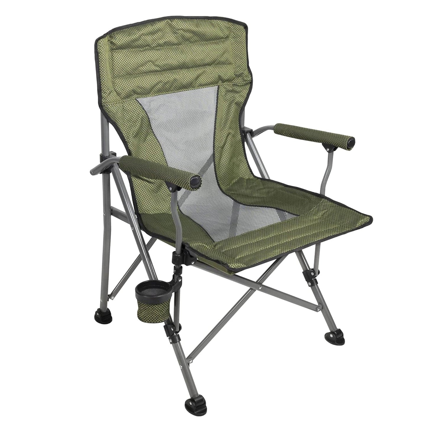 Four Seasons Courtyard Quad Sports Oversized Folding Arm Chairs, 4 Pack, Green