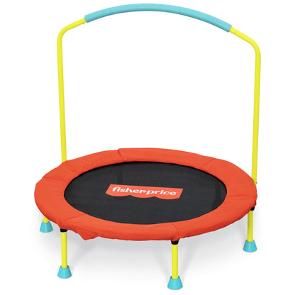 Fisher-Price WonderJump 36" Round Indoor Mini Trampoline Kids Toy, Multicolor