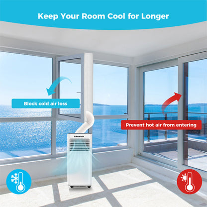 Renogy Window Seal Kit with Tape for Portable Home Air Conditioner Units, White