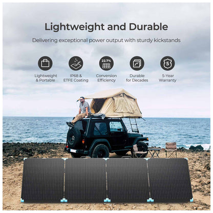 Renogy Portable Foldable Solar Panel, Suitcase Design for Camping Off Grid, 120W