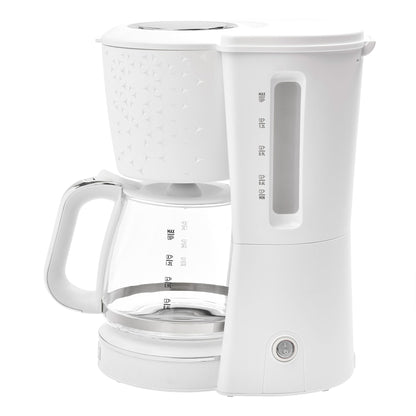 Haden Starbeck Coffee Machine, 10 Cup Automatic Coffee Maker, White & Chrome