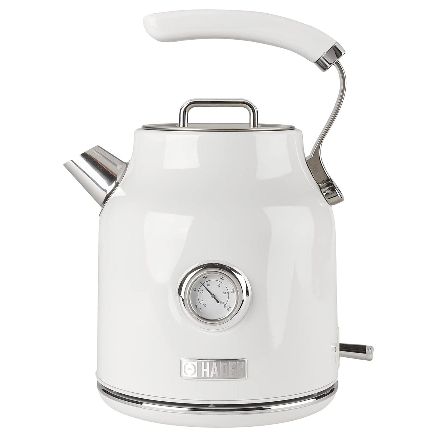 Haden Dorset 1.7 Liter Electric Water Kettle w/ 360-Degree Base, Ivory & Chrome