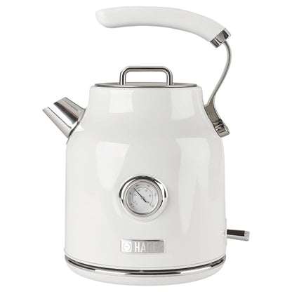 Haden Dorset 1.7 Liter Electric Water Kettle w/ 360-Degree Base, Ivory & Chrome