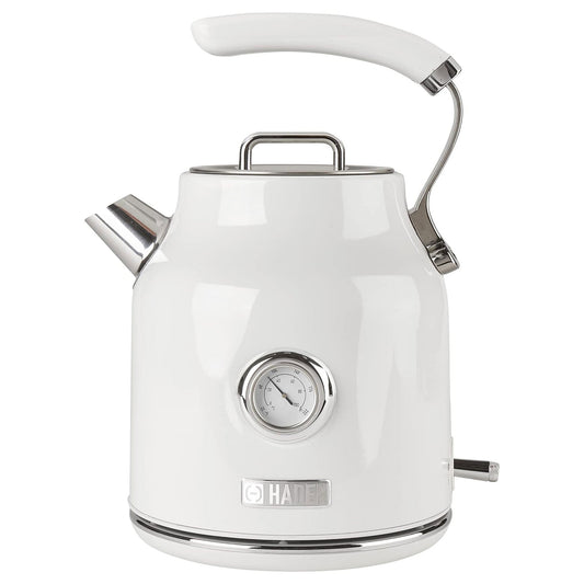 Haden Dorset 1.7 Liter Electric Water Kettle w/ 360-Degree Base, Ivory & Chrome