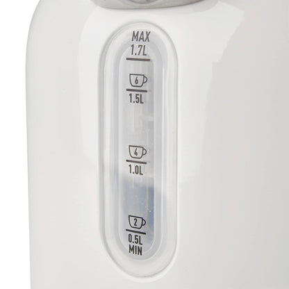 Haden Dorset 1.7 Liter Electric Water Kettle w/ 360-Degree Base, Ivory & Chrome