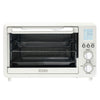 Haden Countertop 6 Slice Toaster Oven Air Fryer Combo for Kitchen, Ivory/Chrome
