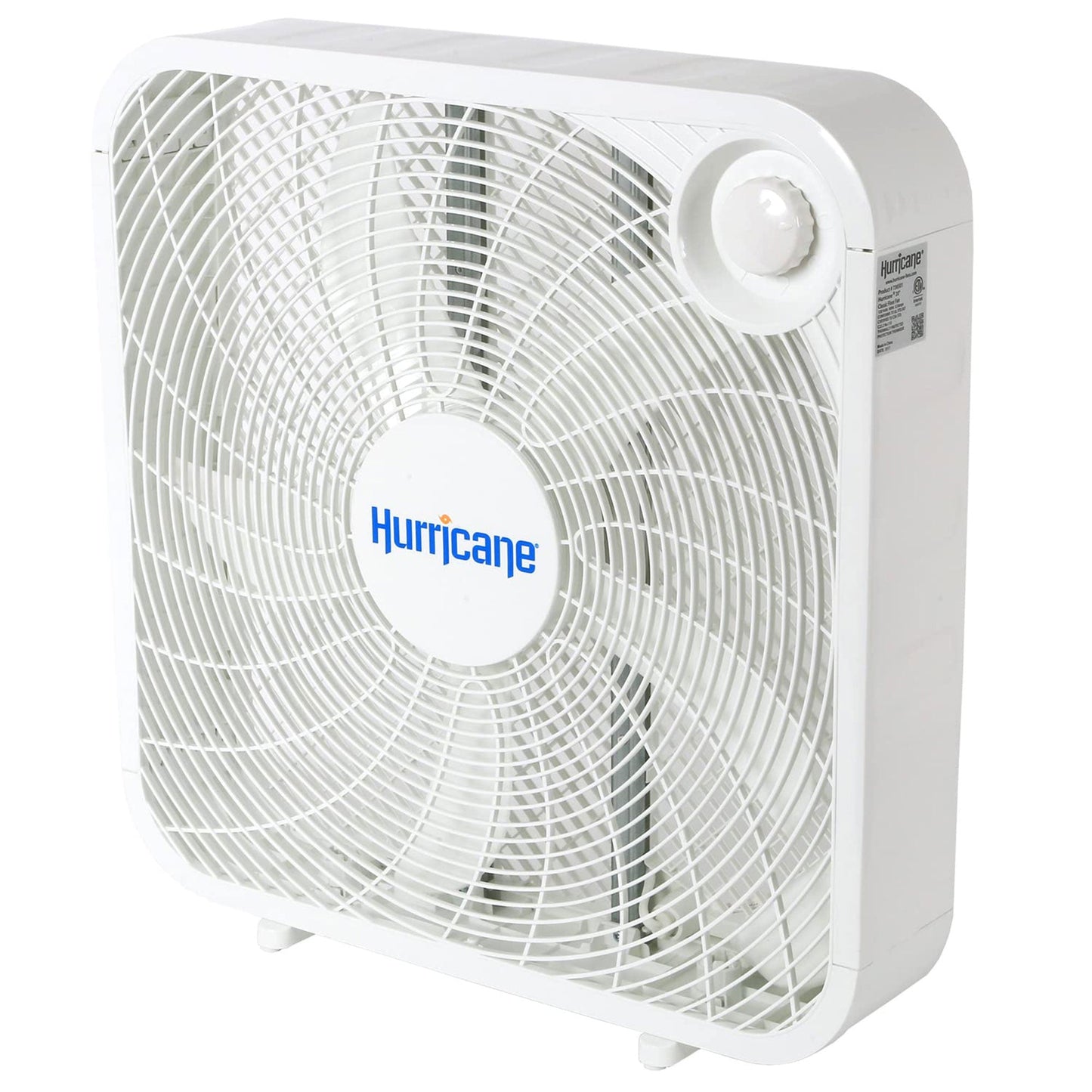 Hurricane 20" Classic Series Floor Box Fan with 3 Speed Settings, 2 Pack, White