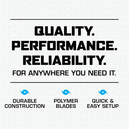 Hurricane 20" Classic Series Floor Box Fan with 3 Speed Settings, 10 Pack, White