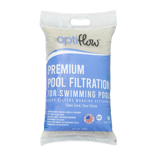OptiFlow 50 Lb Premium Pool Filtration Angular Sand with Pure Silica Formula