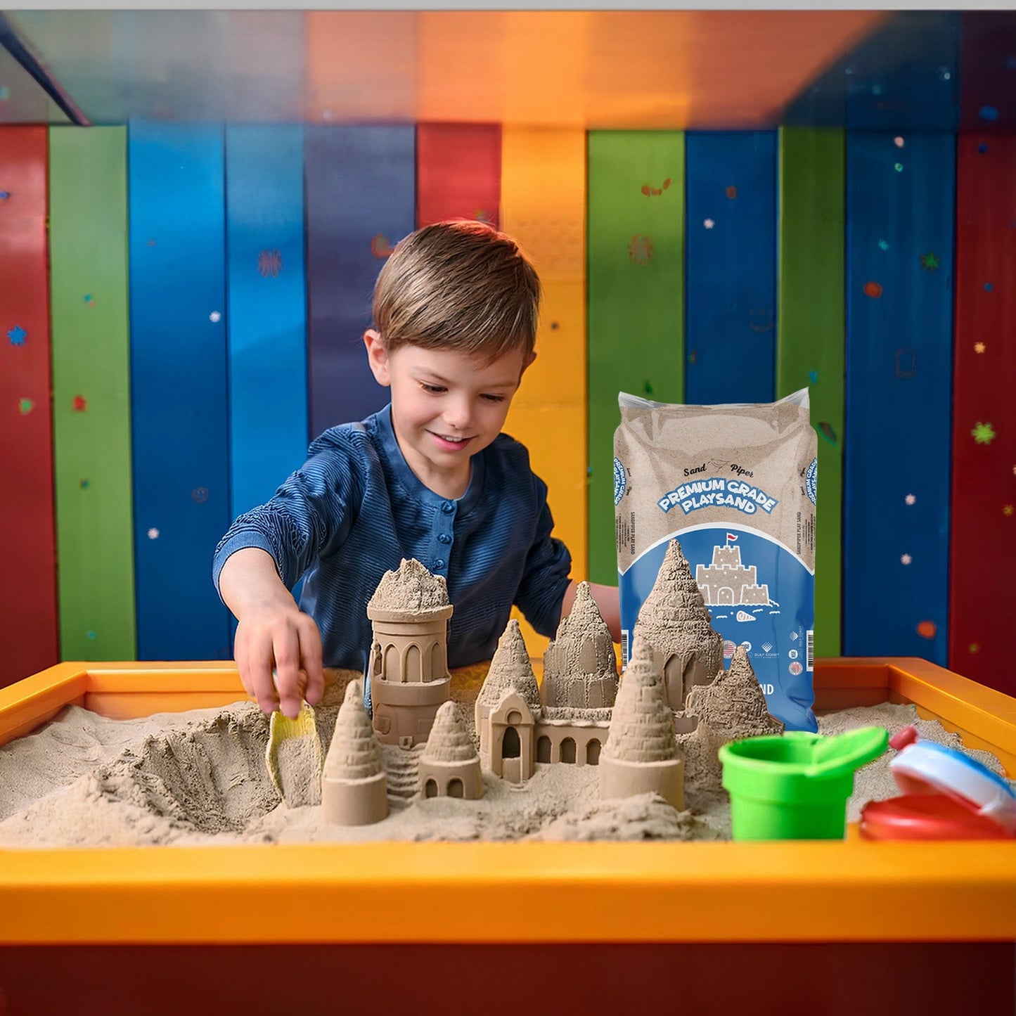 SandPiper 50lb Premium Grade Multi-Use Play Sand, Chemical Free Formula, 3 Pack