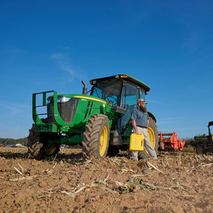 Scepter SmartControl Dual Handle Diesel Gas Container Jug, 5 Gal, 4 Pack, Yellow
