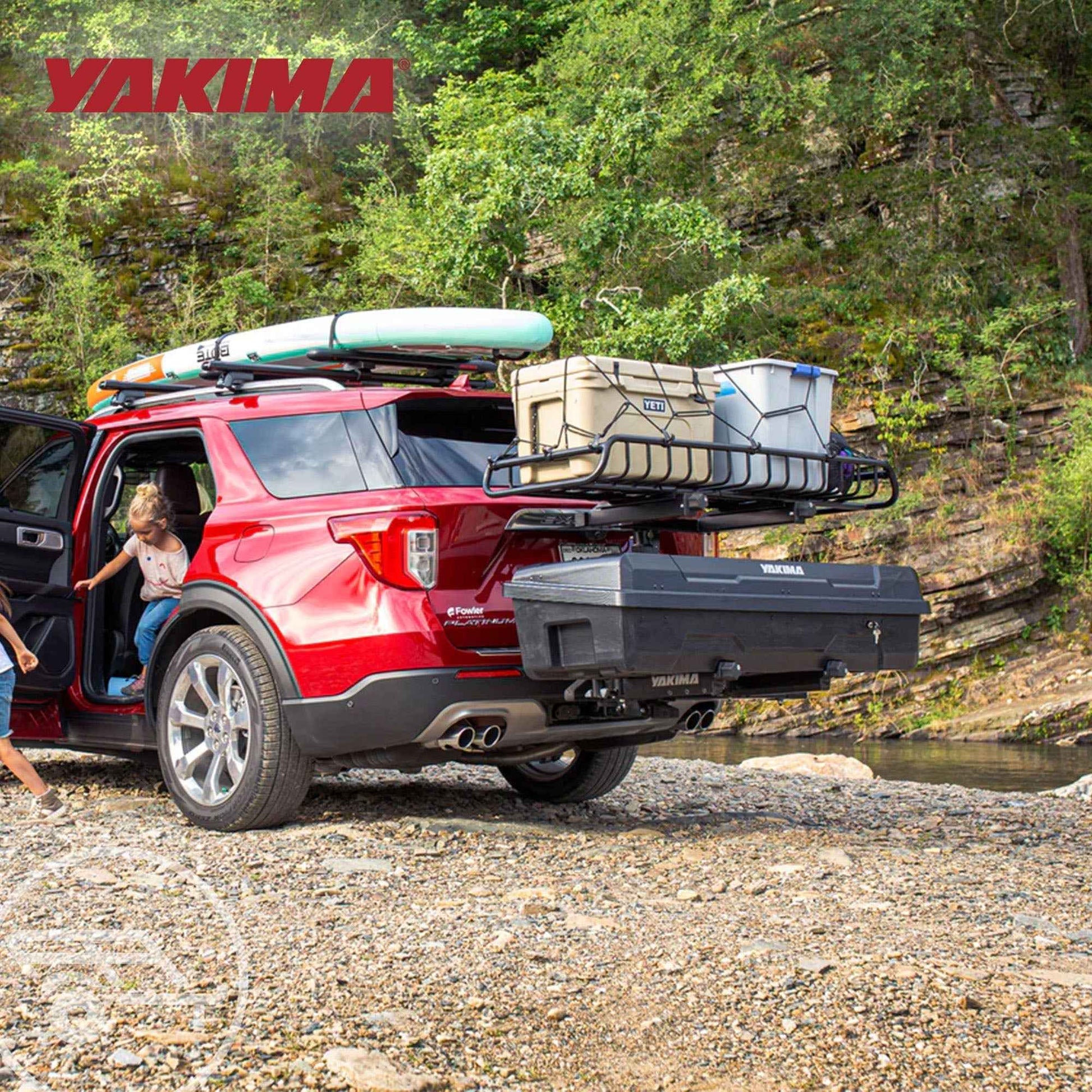 Yakima EXO SwingBase Hitch Base Rack & EXO GearLocker Vehicle Rooftop Cargo Box