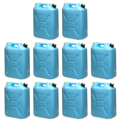 Scepter 5 Gal Military Style Water Can Container with Reversible Spout, 10 Pack