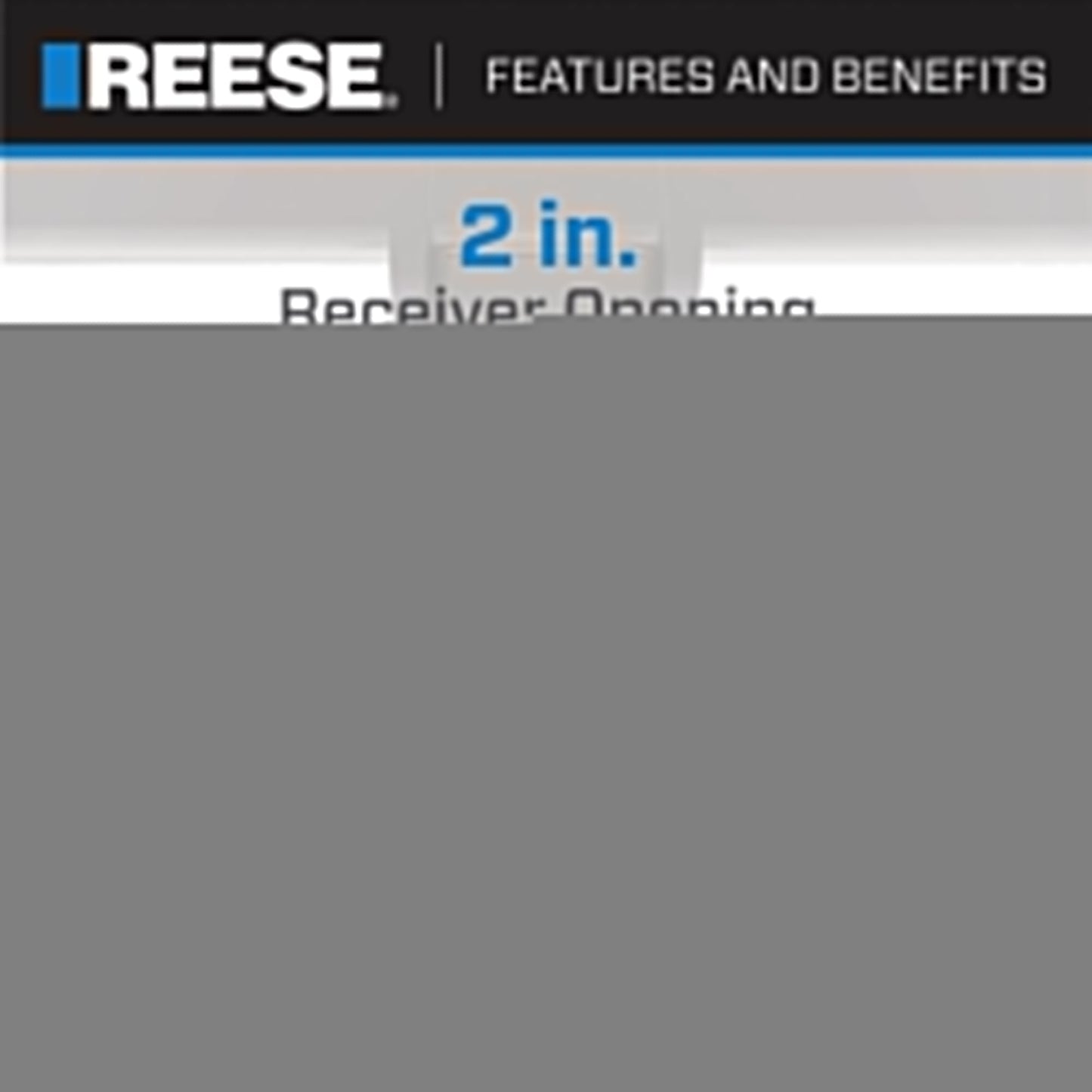 Reese Towpower Class 3 Multi Fit 2 Inch Square Solid Welded Trailer Hitch, Black - Find Fresh Goods