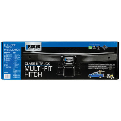 Reese Towpower Class 3 Multi Fit 2 Inch Square Solid Welded Trailer Hitch, Black - Find Fresh Goods