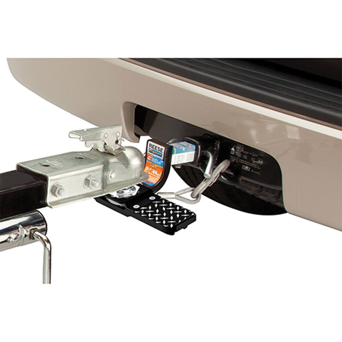 Reese Towpower Trailer Hitch Ball Mount Step with Cast Aluminum Construction - Find Fresh Goods