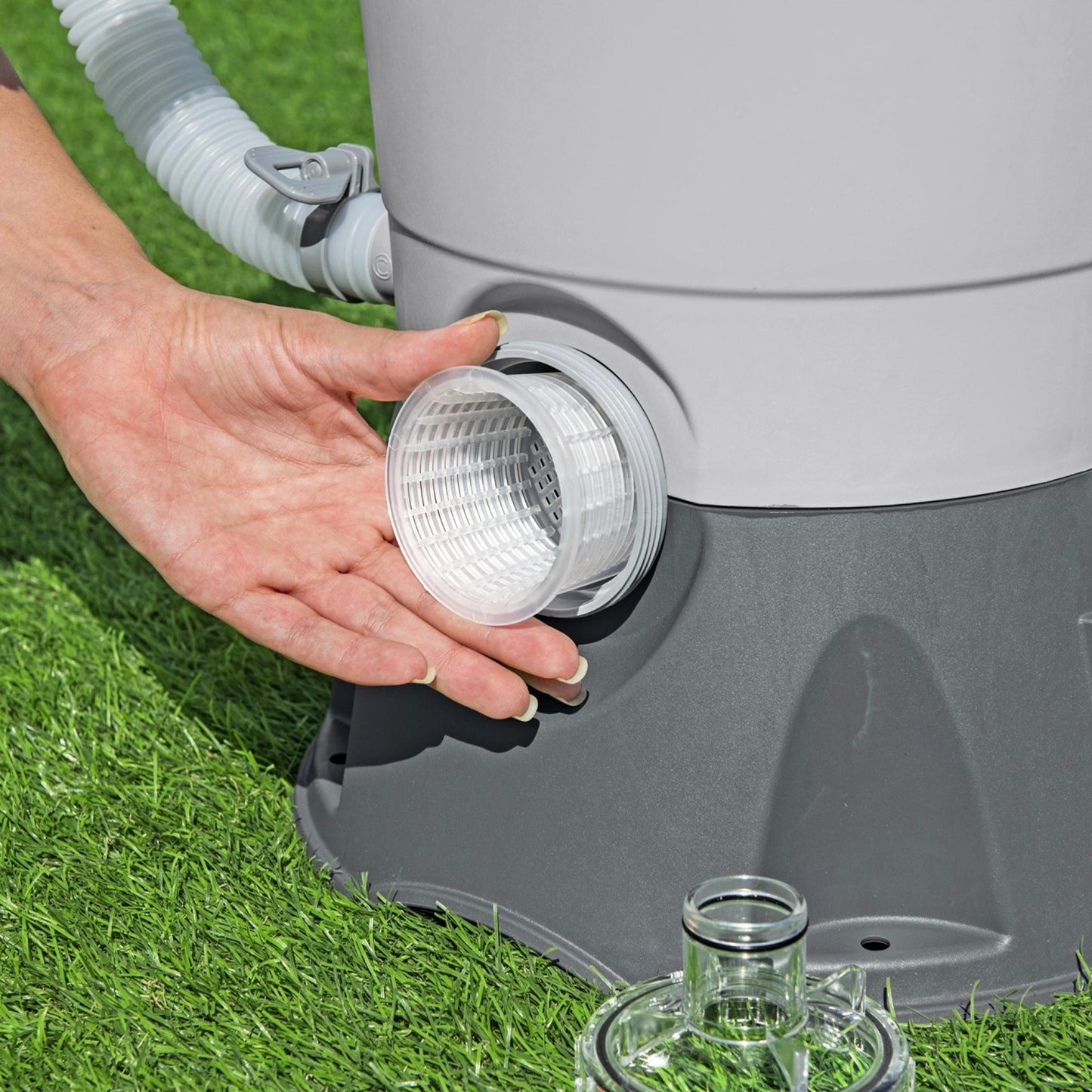 Bestway 950 Gallon Sand Filter Pump for Above Ground Outdoor Swimming Pools