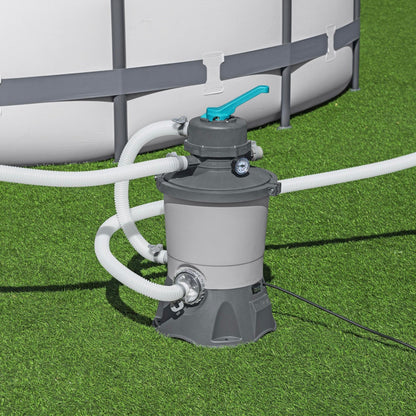 Bestway 950 Gallon Sand Filter Pump for Above Ground Outdoor Swimming Pools