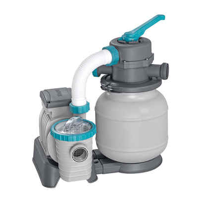 Bestway 1,500 Gallon Sand Filter Pump for Above Ground Outdoor Swimming Pools