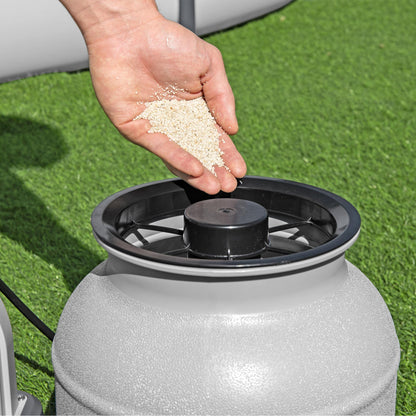 Bestway 1,500 Gallon Sand Filter Pump for Above Ground Outdoor Swimming Pools