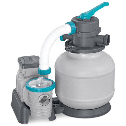 Bestway 2,200 Gallon Sand Filter Pump for Above Ground Outdoor Swimming Pools