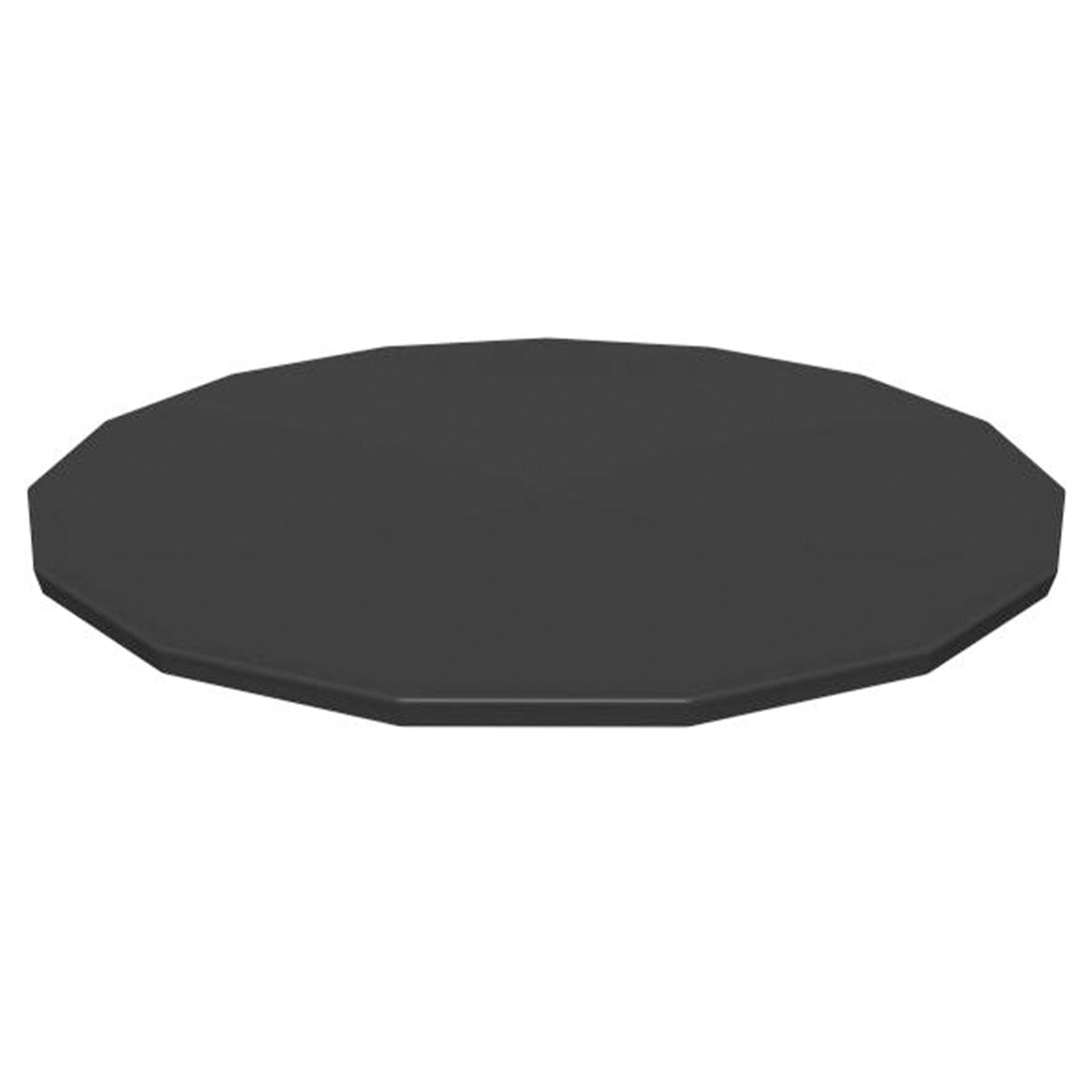Bestway Round Pool Cover for 15 Foot Above Ground Pools, Black (Cover Only)