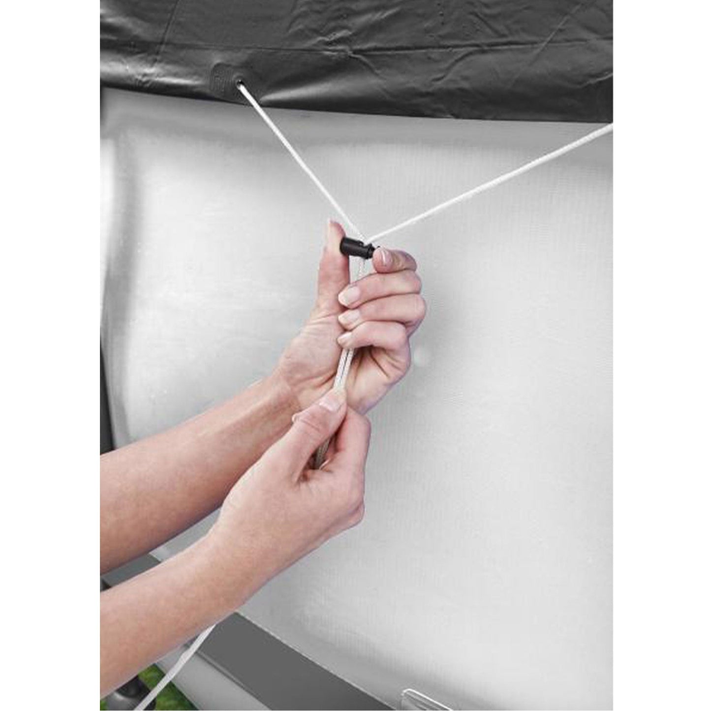 Bestway Round Pool Cover for 15 Foot Above Ground Pools, Black (Cover Only)