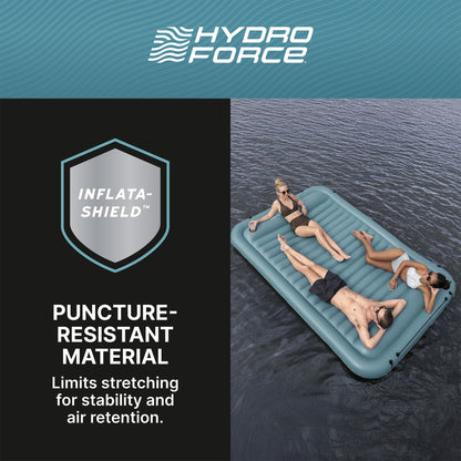 Bestway Hydro-Force Sun Soaker Inflatable 4 Person Water Float Platform Lounger