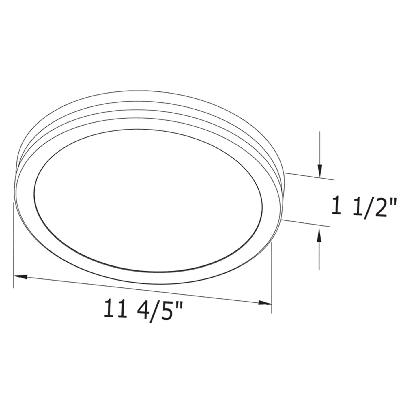 Delta Breez Integrity 100 CFM Exhaust Fan, LED Edge-Lit Flat Round Panel, White
