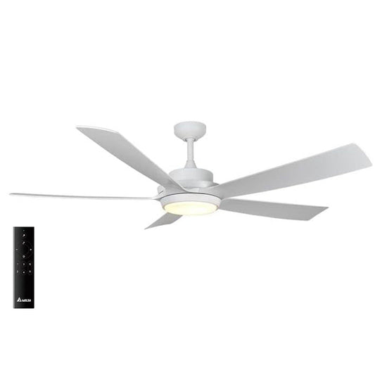 Delta Breez Pleasanton 72" Ceiling Fan with LED, Remote, Indoor/Outdoor, White