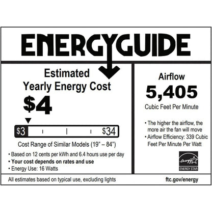 Delta Breez Pleasanton 72" Ceiling Fan with LED, Remote, Indoor/Outdoor, White