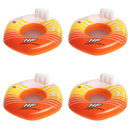 Bestway Hydro-Force Sunkissed Inflatable Tube for Pool, River, Beach, 4 Pack
