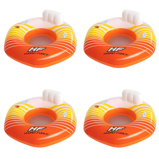 Bestway Hydro-Force Sunkissed Inflatable Tube for Pool, River, Beach, 4 Pack