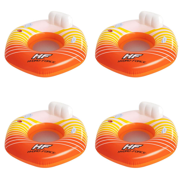 Bestway Hydro-Force Sunkissed Inflatable Tube for Pool, River, Beach, 4 Pack
