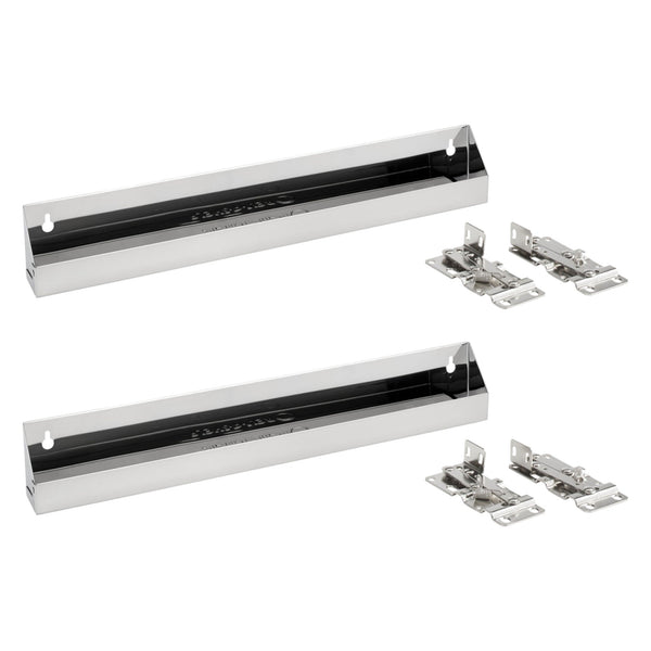 Rev-A-Shelf 19" Front Tip-Out Sink Kitchen Tray Organizer, 6541-19-52, 2 Pack