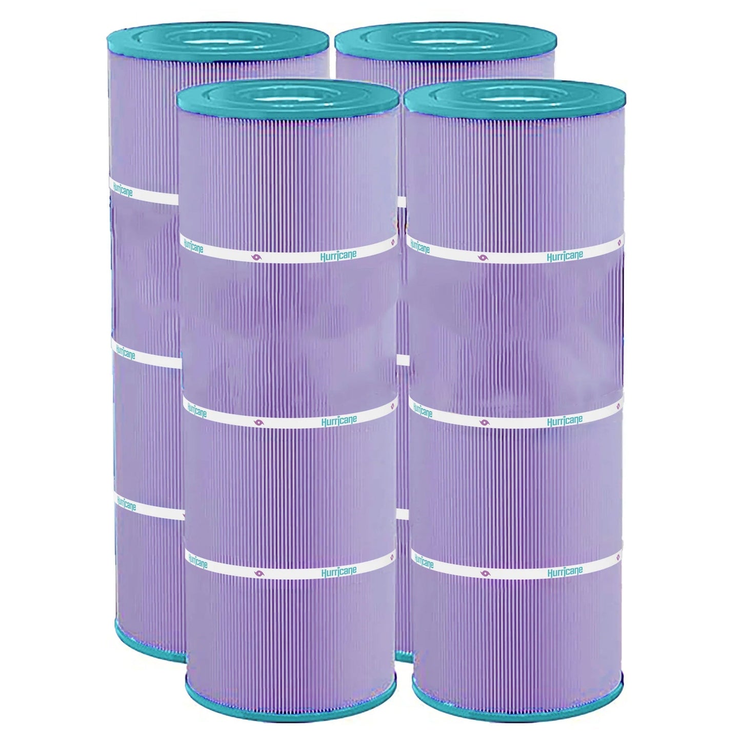 Hurricane 4 Pack HF7483-04P Platinum Purple Pool Filter Cartridge Replacement