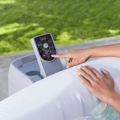 Bestway SaluSpa Miami AirJet 4-6 Person Inflatable Hot Tub w/ EnergySense Cover