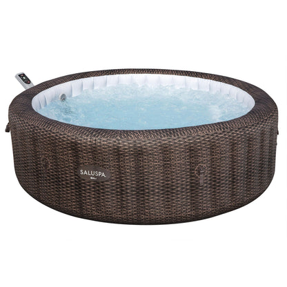 Bestway SaluSpa Bali Smart AirJet Inflatable Hot Tub w/ EnergySense Cover, Brown