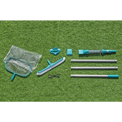 Bestway AquaSurge Swimming Pool Maintenance Accessory Kit with Vacuum & Skimmer