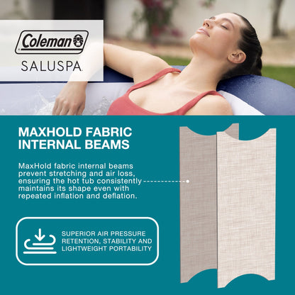 Bestway SaluSpa Hawaii 4 Person Smart AirJet Inflatable Hot Tub with App Control