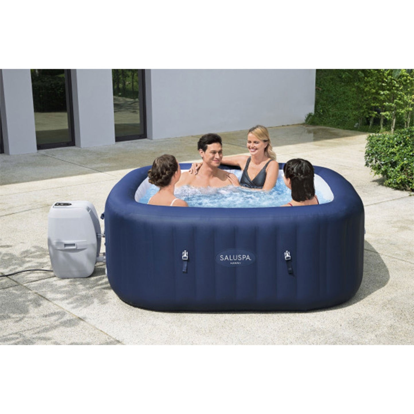 Bestway SaluSpa Hawaii 4 Person Smart AirJet Inflatable Hot Tub with App Control