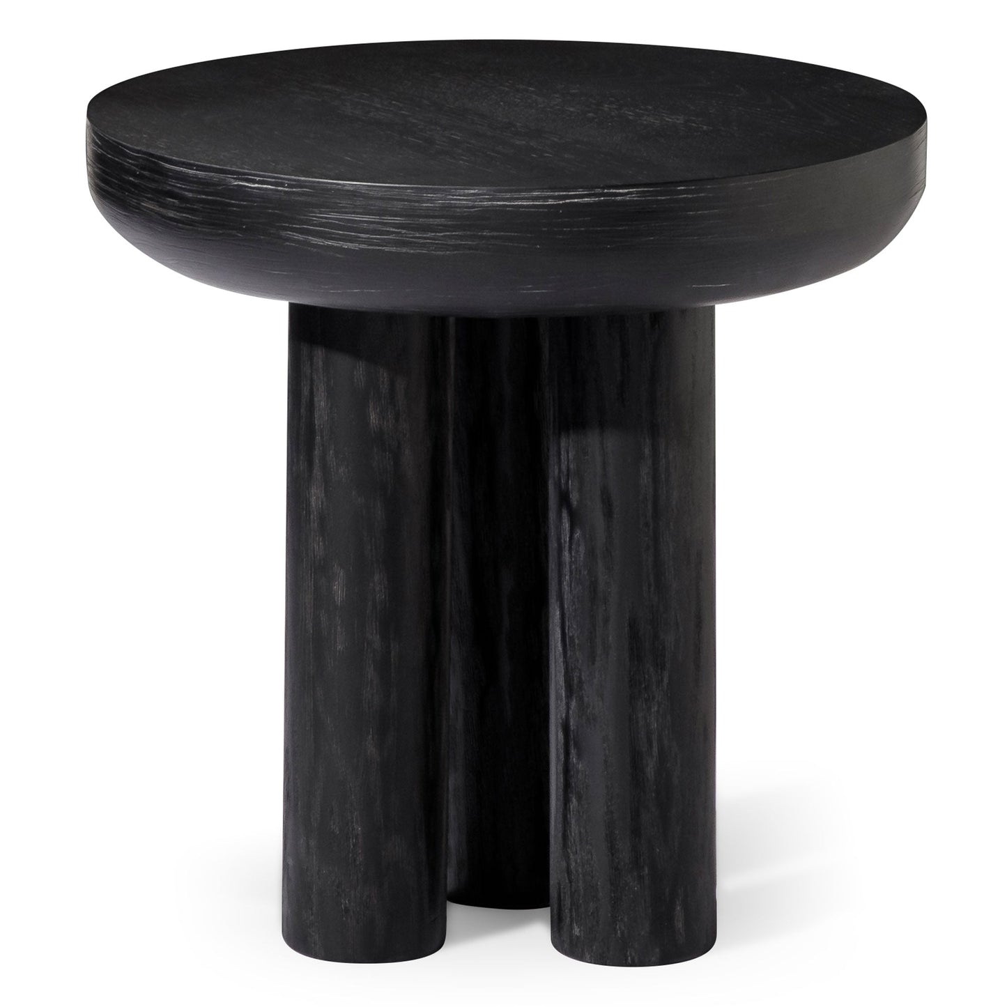 OWEN RUSTIC WOODEN SIDE TABLE IN AGED BLACK