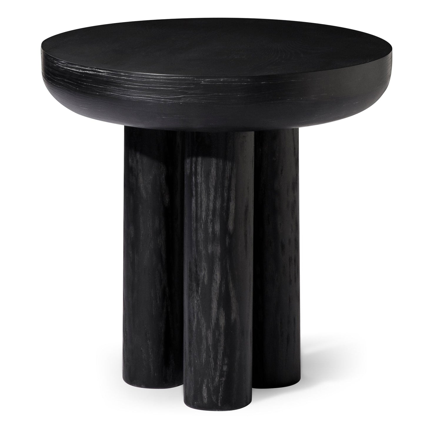 OWEN RUSTIC WOODEN SIDE TABLE IN AGED BLACK