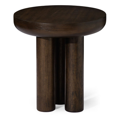 OWEN RUSTIC WOODEN SIDE TABLE IN AGED BROWN