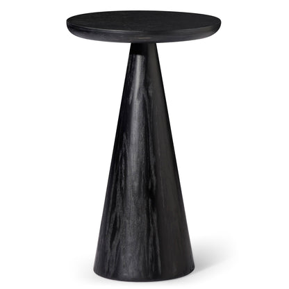 OWEN RUSTIC WOODEN DRINK TABLE IN AGED BLACK