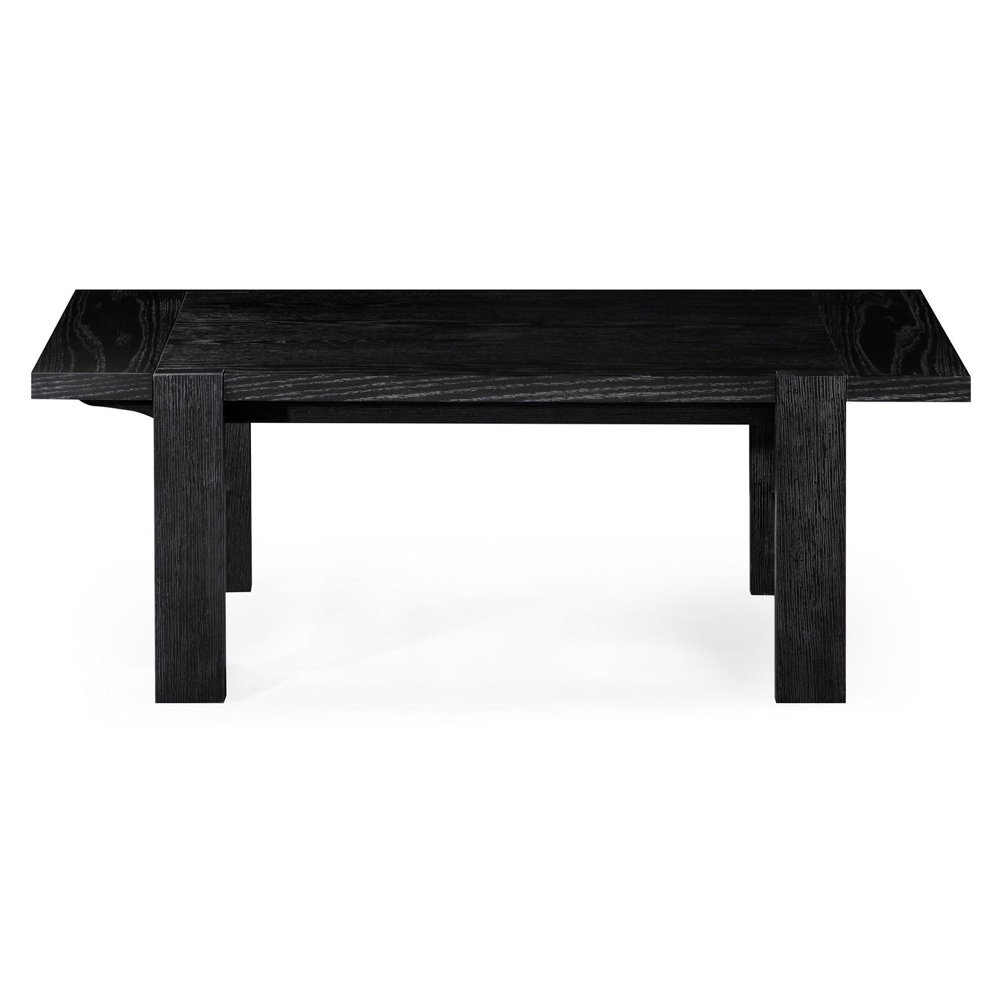 ANGELO RUSTIC RECTANGULAR WOODEN COFFEE TABLE IN AGED BLACK
