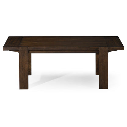 ANGELO RUSTIC RECTANGULAR WOODEN COFFEE TABLE IN AGED BROWN