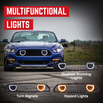 AMERICAN MODIFIED Front Grille for 2013-2014 Ford Mustang GT V6, Matte Black - Find Fresh Goods