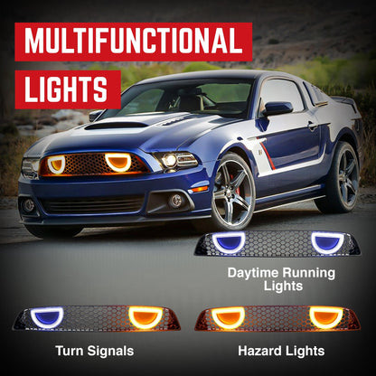 AMERICAN MODIFIED Mustang Front Upper Grille Fits 2013-2014 Ford Mustang GT V6 - Find Fresh Goods