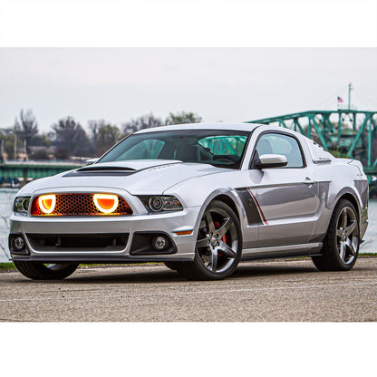 AMERICAN MODIFIED Mustang Front Upper Grille Fits 2013-2014 Ford Mustang GT V6 - Find Fresh Goods